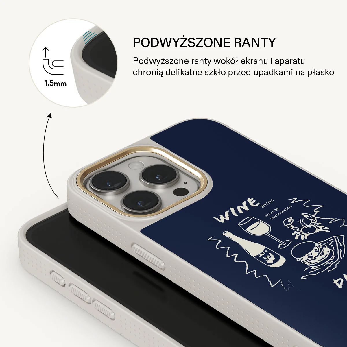 Wine & Dine - iPhone 15 Pro Etui - Image 22