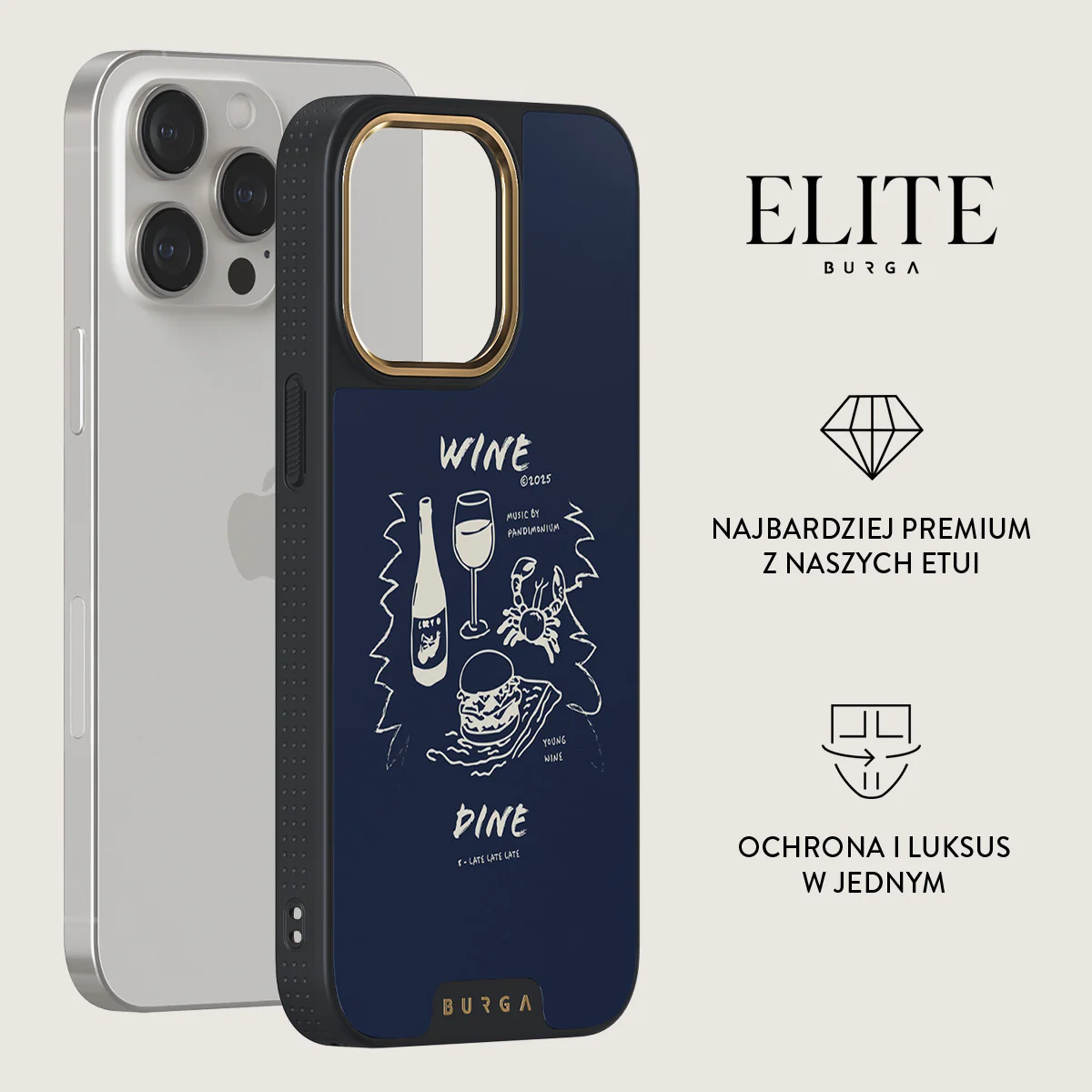 Wine & Dine - iPhone 15 Pro Etui - Image 6