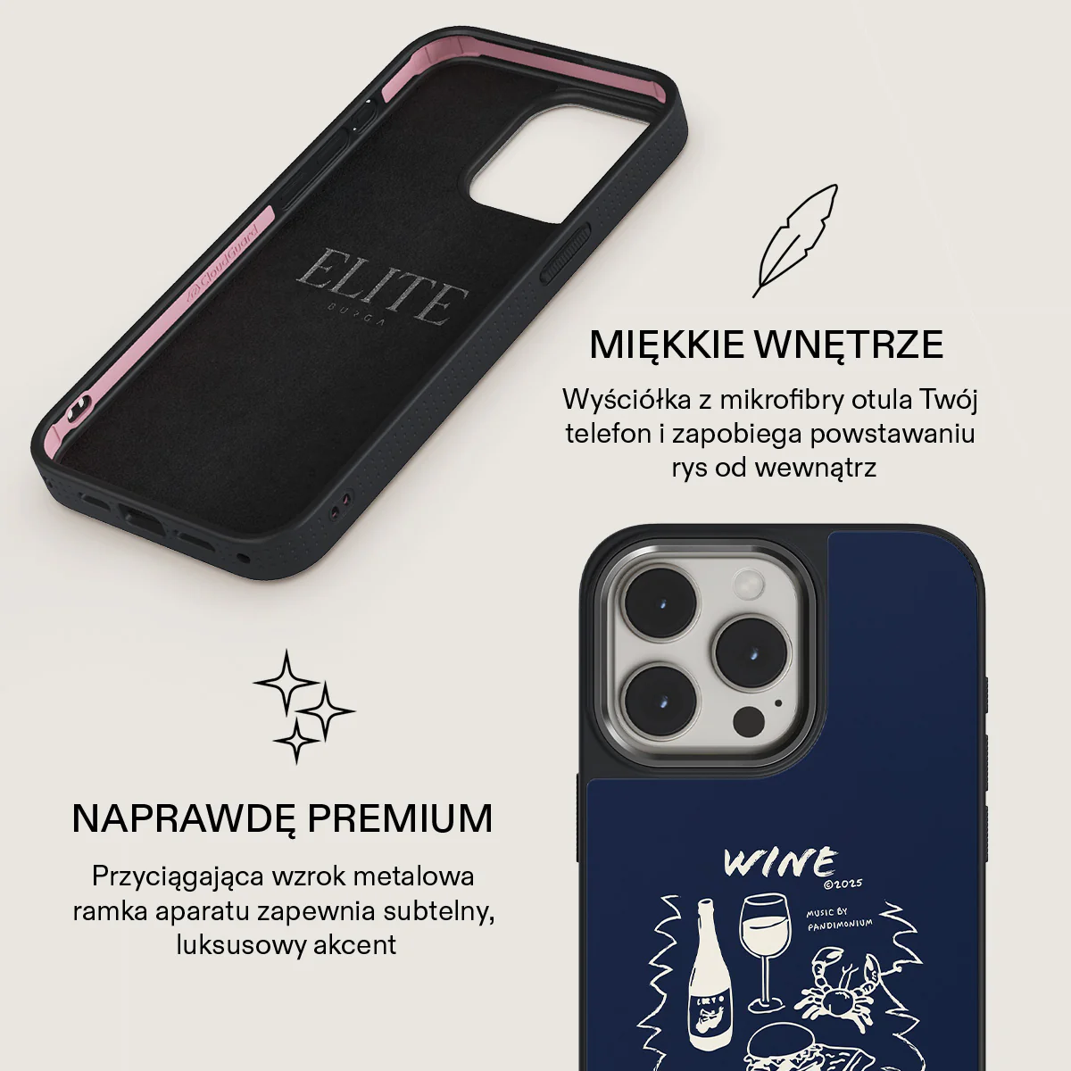 Wine & Dine - iPhone 15 Pro Max Etui - Image 17