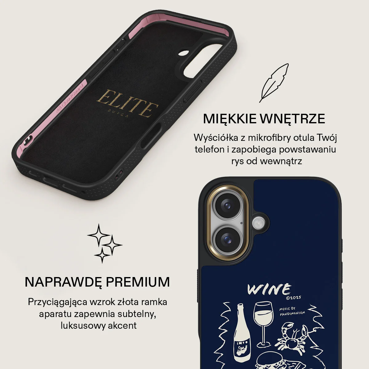 Wine & Dine - iPhone 16 Etui - Image 11