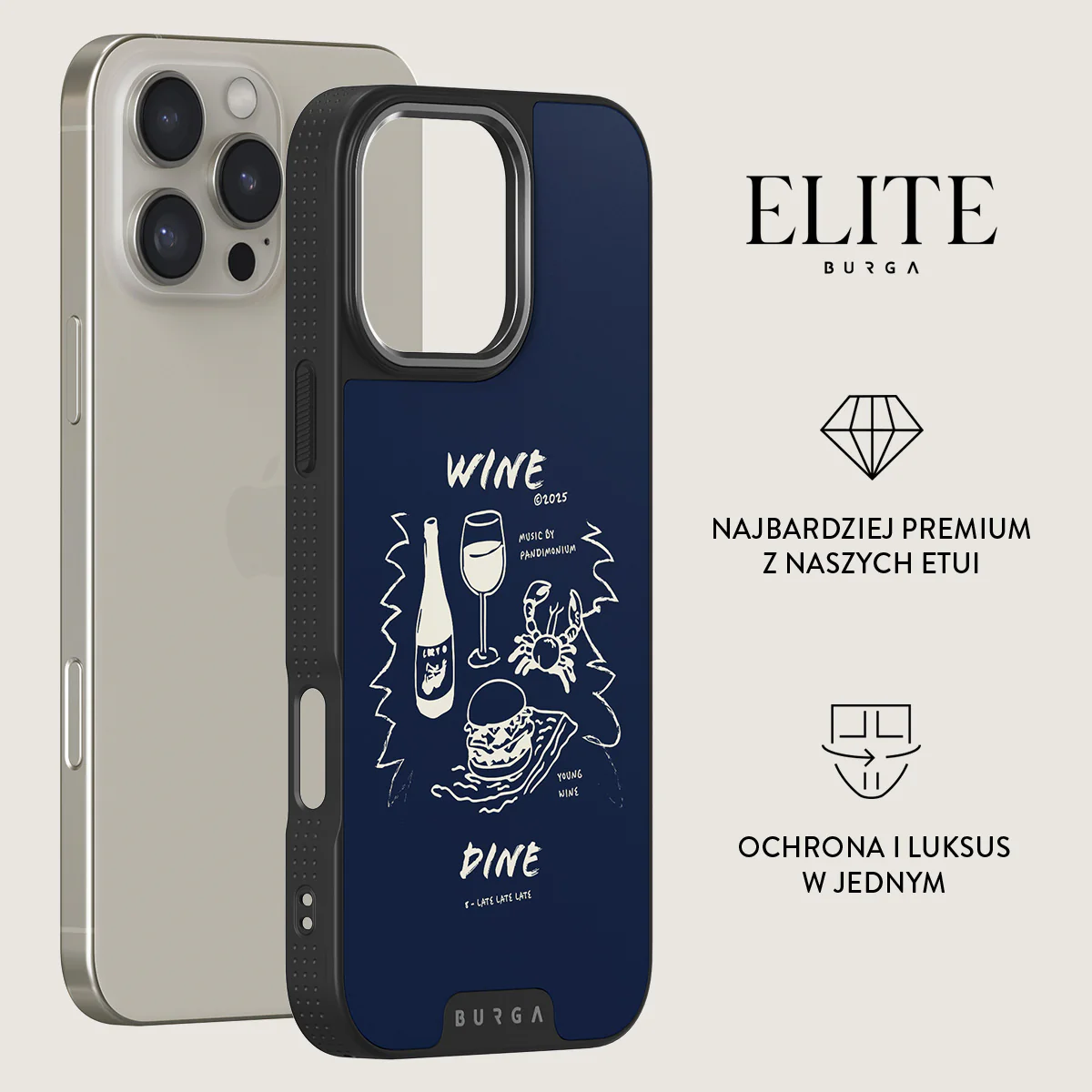 Wine & Dine - iPhone 16 Pro Etui - Image 14