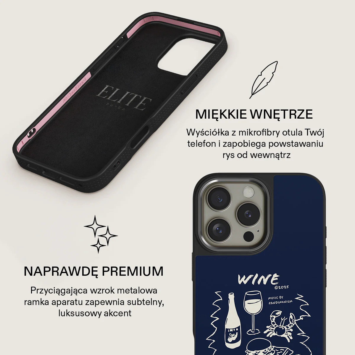 Wine & Dine - iPhone 16 Pro Etui - Image 18