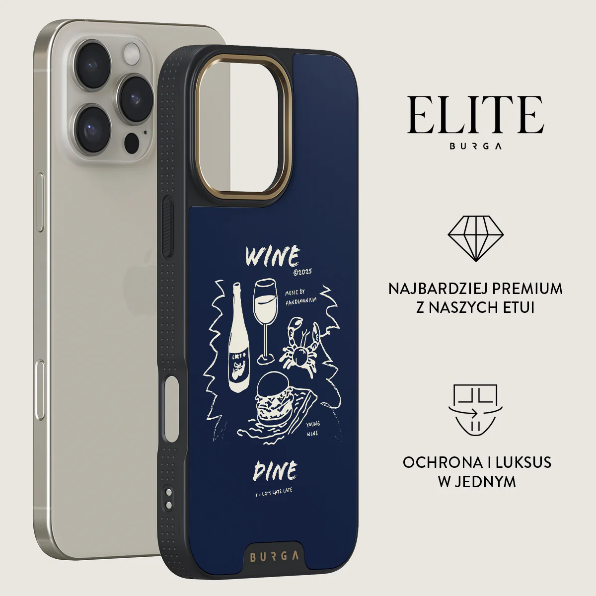 Wine & Dine - iPhone 16 Pro Etui - Image 7