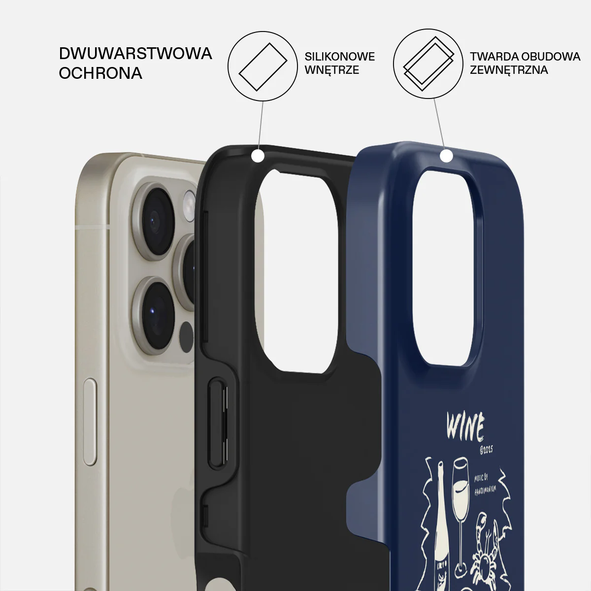 Wine & Dine - iPhone 16 Pro Max Etui - Image 2