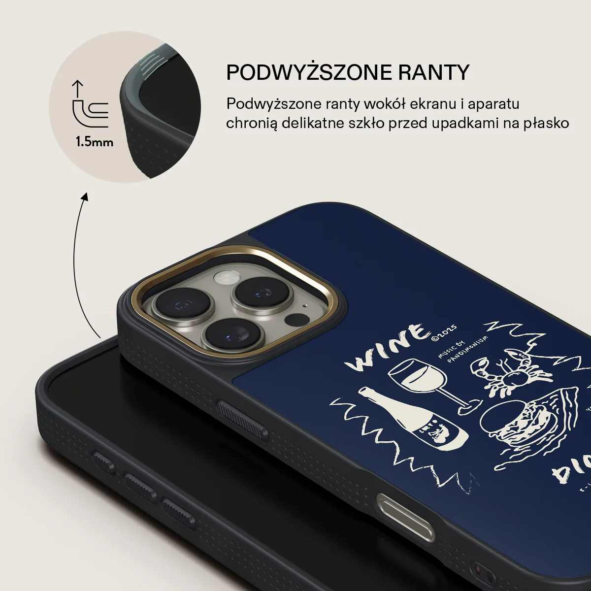 Wine & Dine - iPhone 16 Pro Max Etui - Image 9