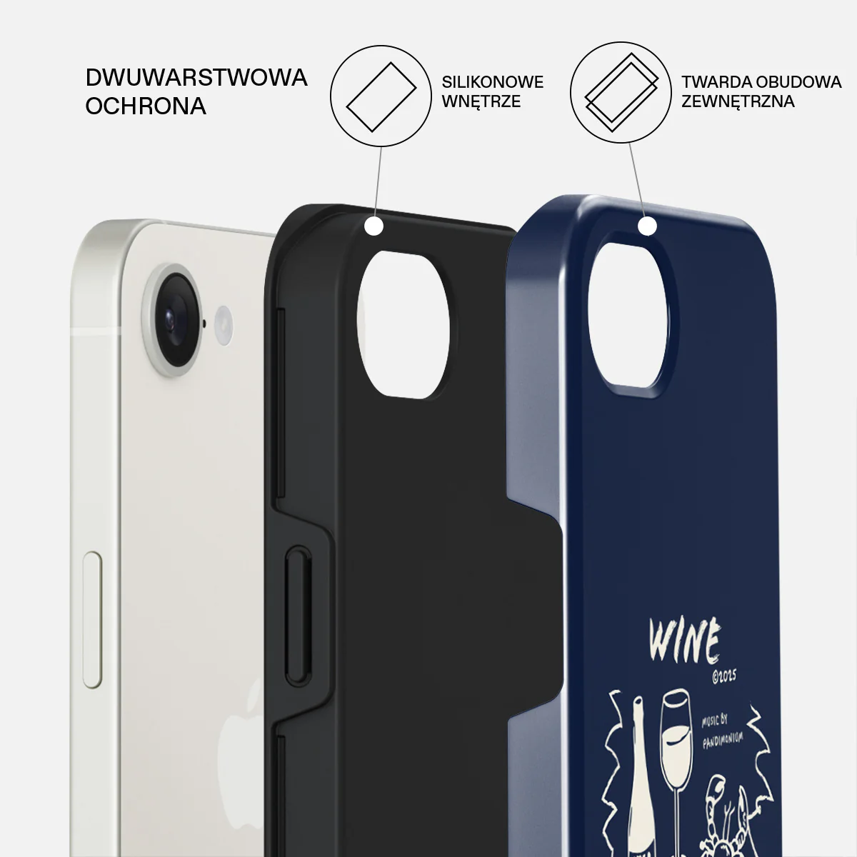 Wine & Dine - iPhone 16e Etui - Image 2