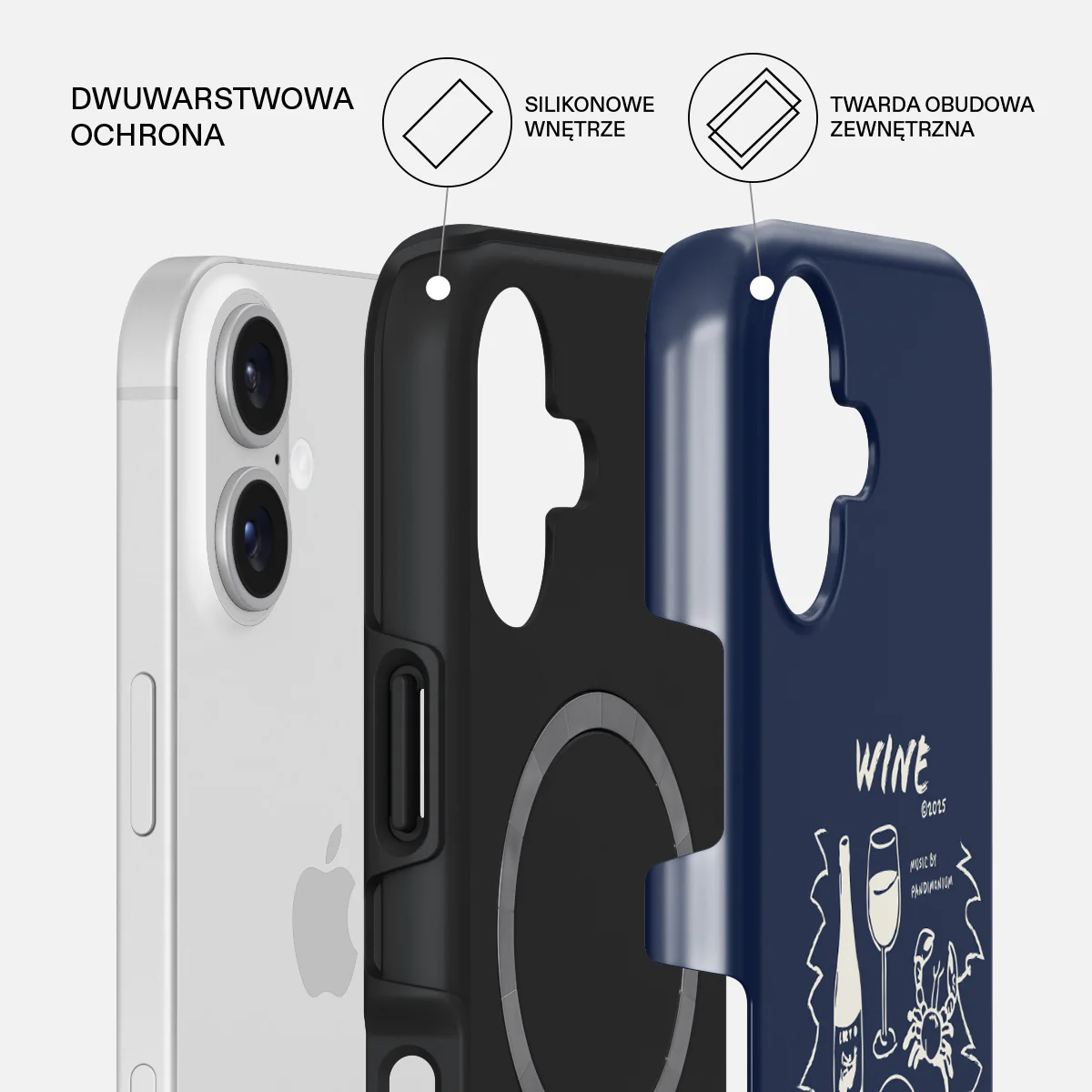 Wine & Dine - iPhone 17 Etui - Image 2