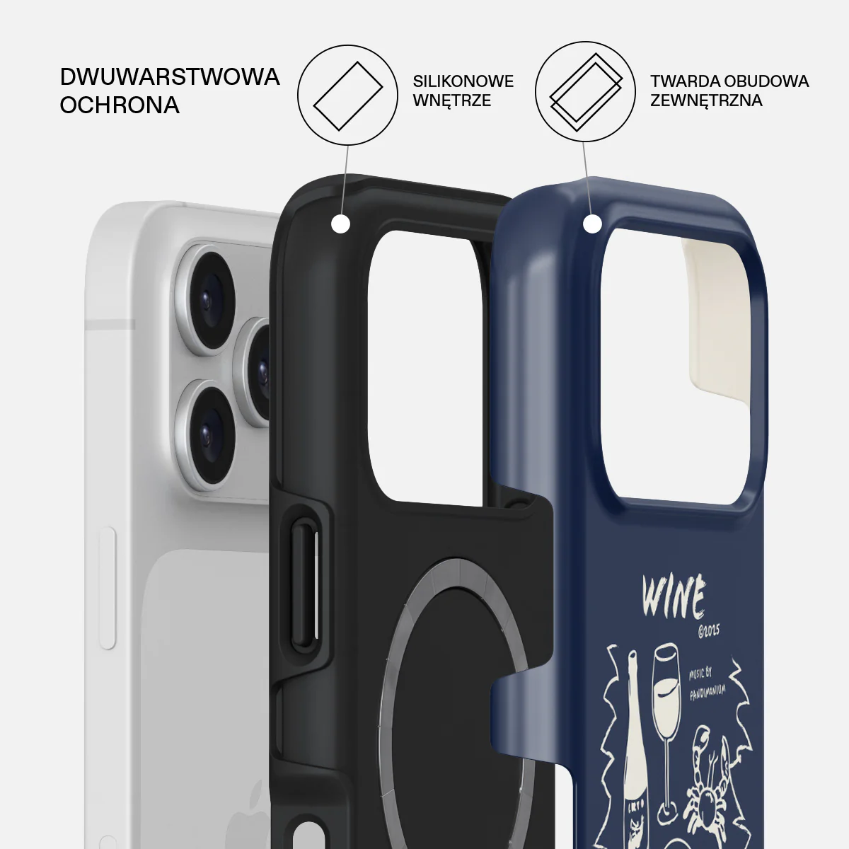 Wine & Dine - iPhone 17 Pro Etui - Image 2