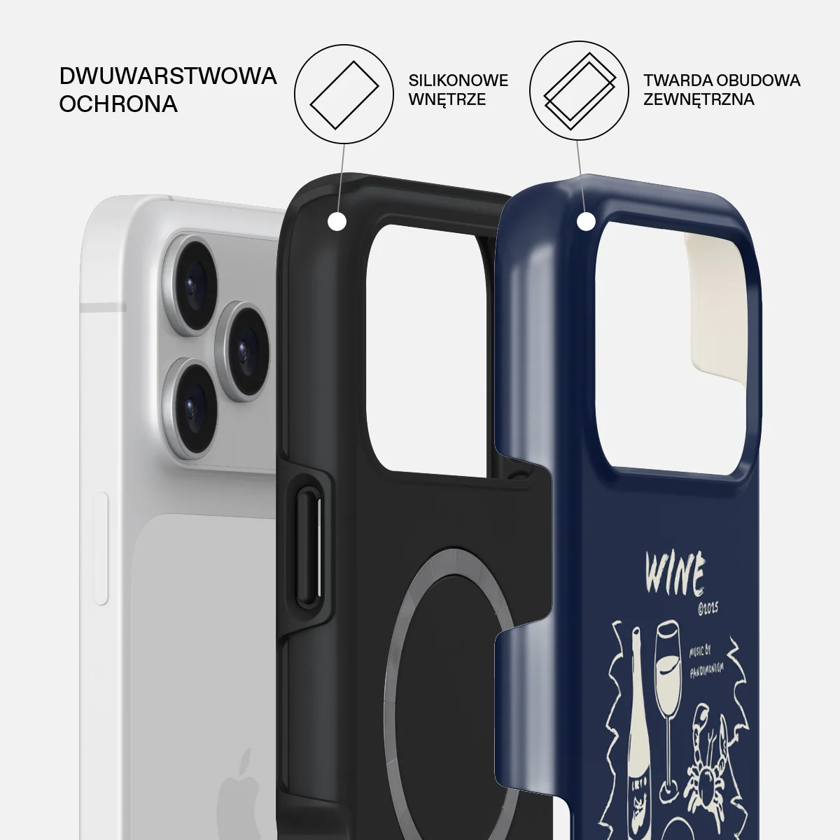 Wine & Dine - iPhone 17 Pro Max Etui - Image 2