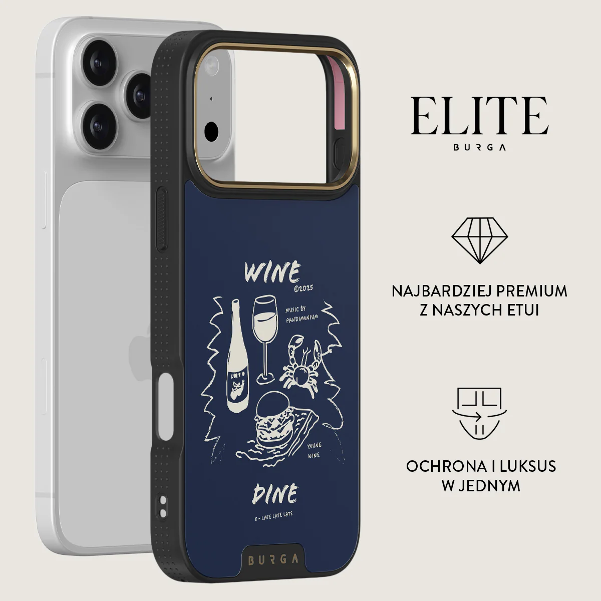 Wine & Dine - iPhone 17 Pro Max Etui - Image 6