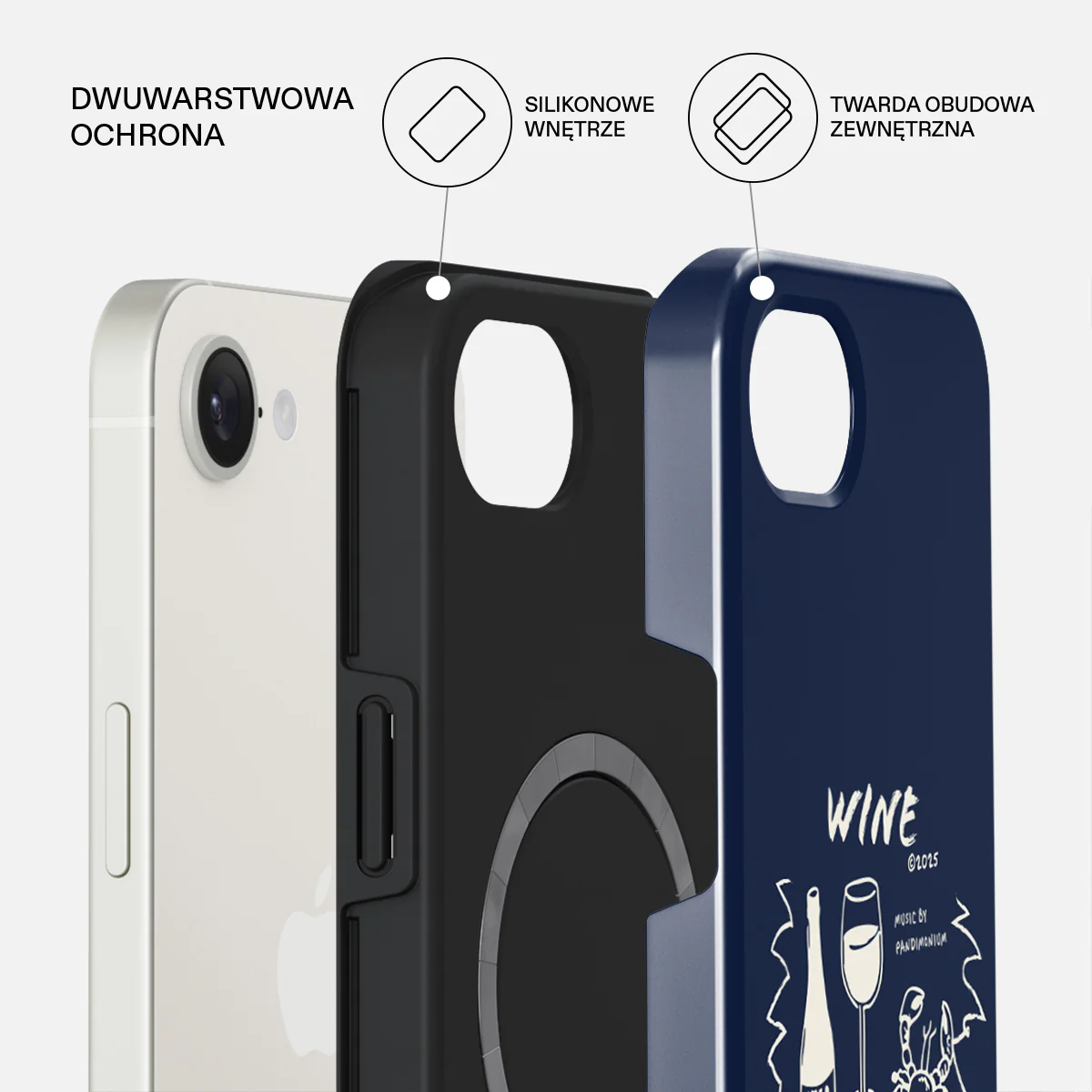Wine & Dine - iPhone 17e Etui - Image 2