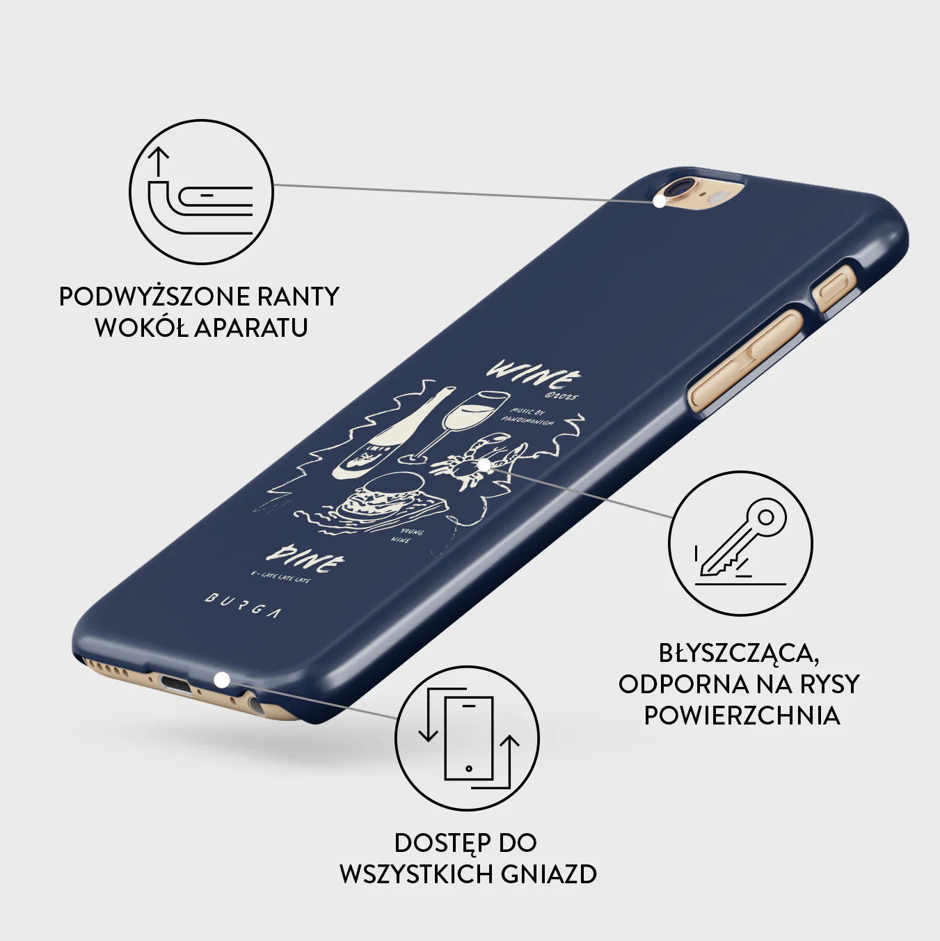 Wine & Dine - iPhone 6 / 6S Etui - Image 3