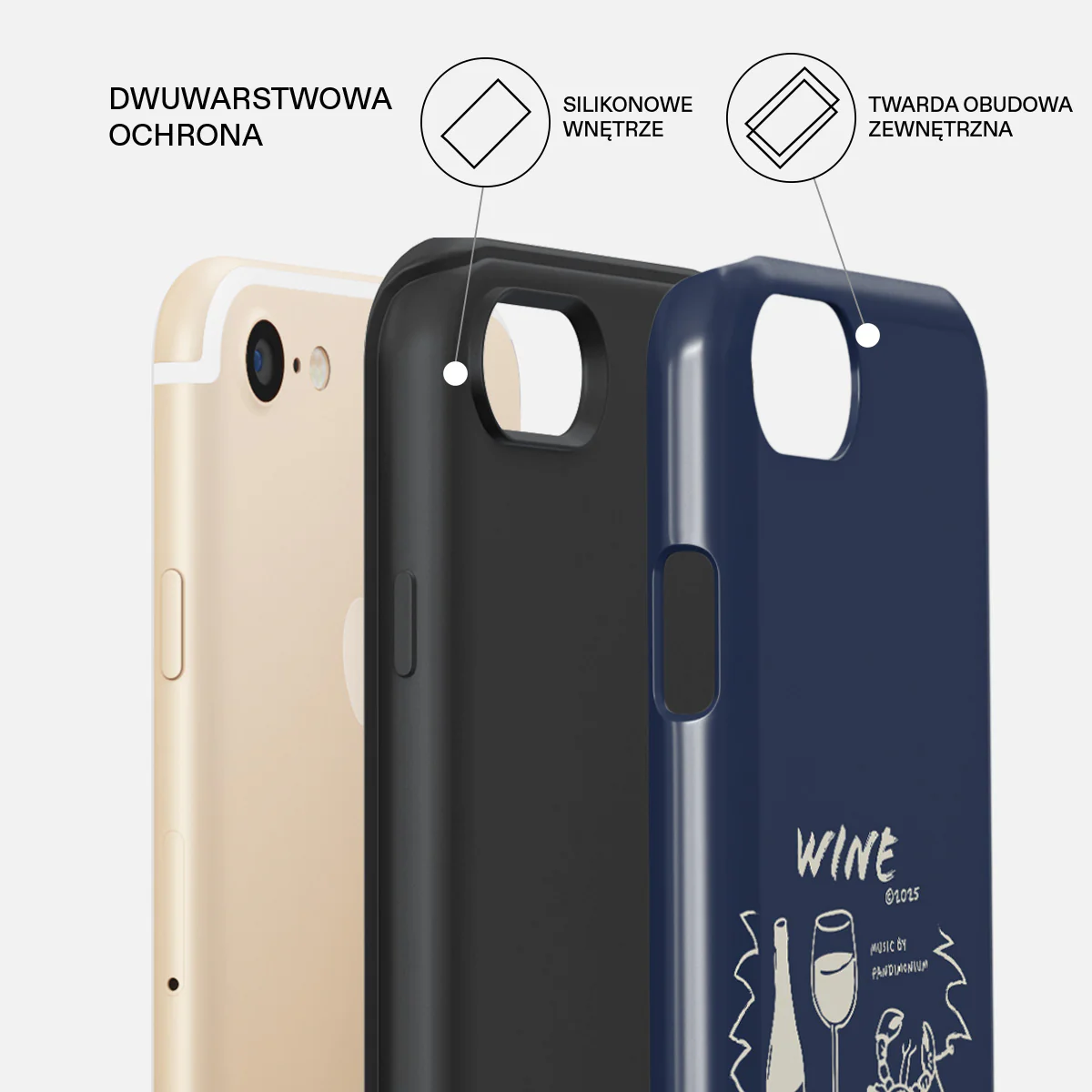 Wine & Dine - iPhone 7 / iPhone 8 Etui - Image 6