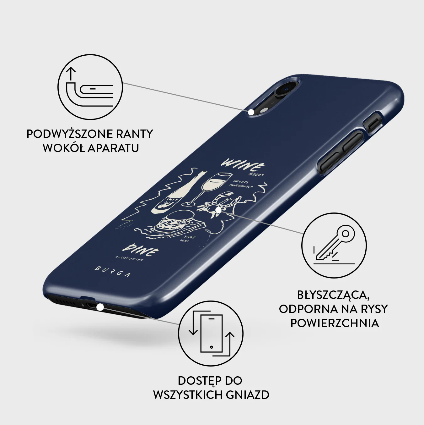 Wine & Dine - iPhone XR Etui - Image 3