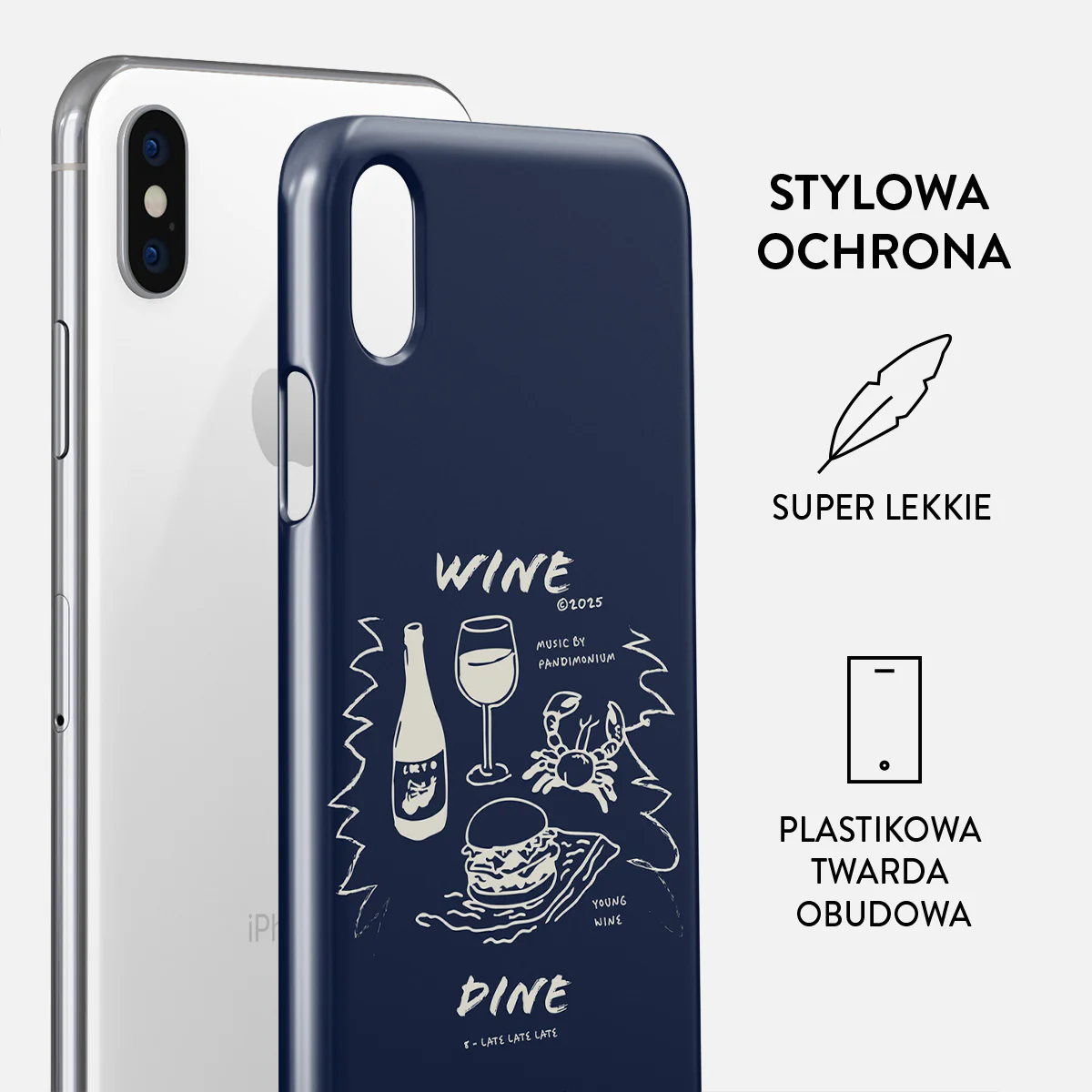 Wine & Dine - iPhone XS Max Etui - Image 2