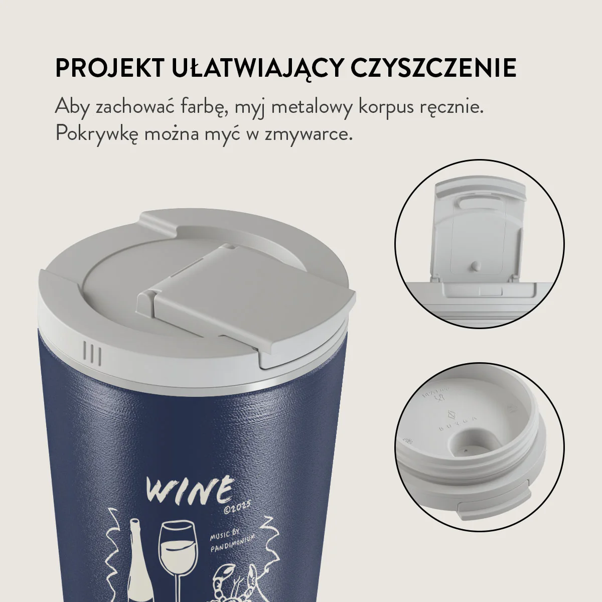Wine & Dine - Kubek podróżny - Image 16