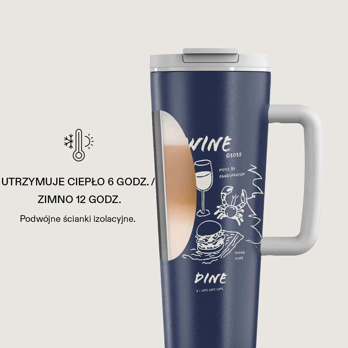 Wine & Dine - Kubek podróżny EasyGrip - Image 4
