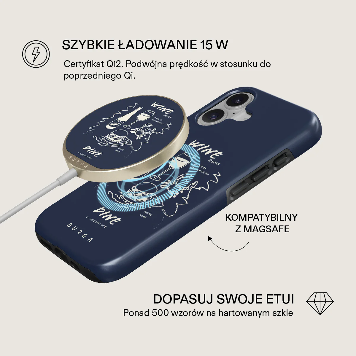 Wine & Dine - Magnetyczna ładowarka bezprzewodowa - Image 2