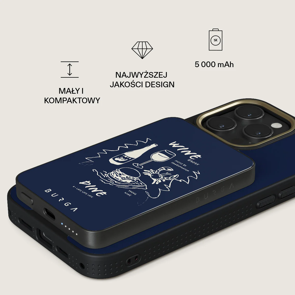 Wine & Dine - Magnetyczny power bank - Image 2