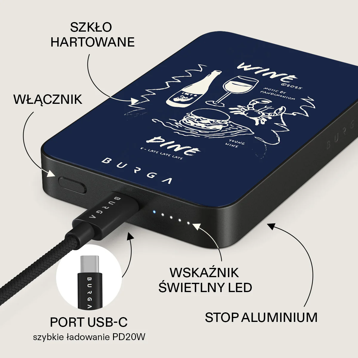 Wine & Dine - Magnetyczny power bank - Image 20