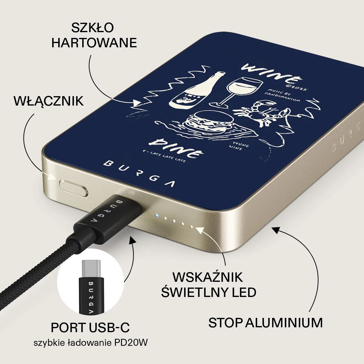Wine & Dine - Magnetyczny power bank - Image 25