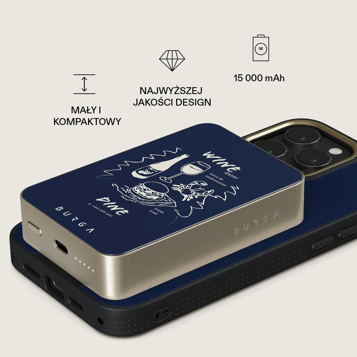 Wine & Dine - Magnetyczny power bank - Image 37