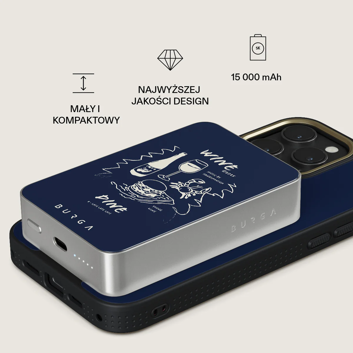 Wine & Dine - Magnetyczny power bank - Image 42