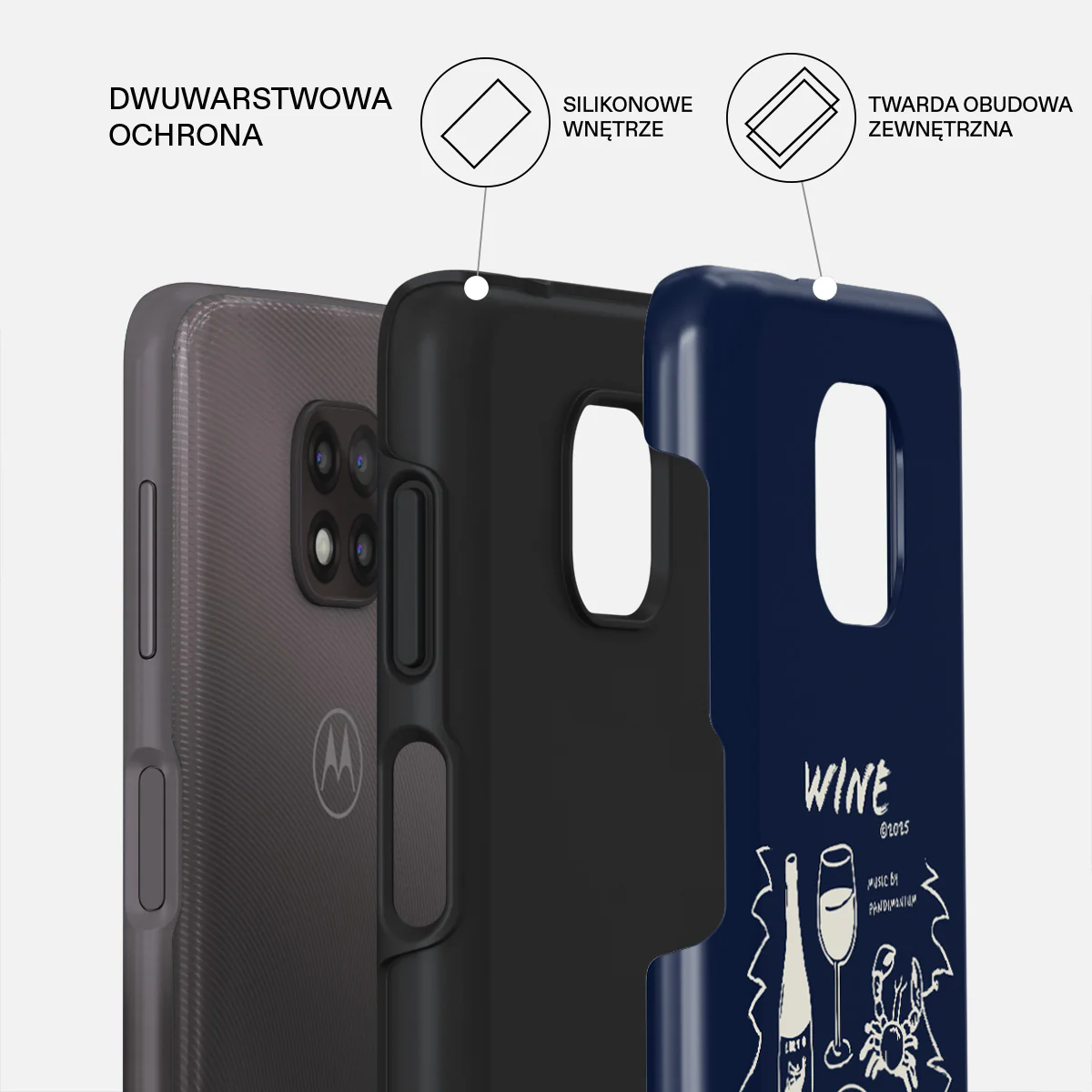 Wine & Dine - Motorola Moto G Power 2021 Etui - Image 2