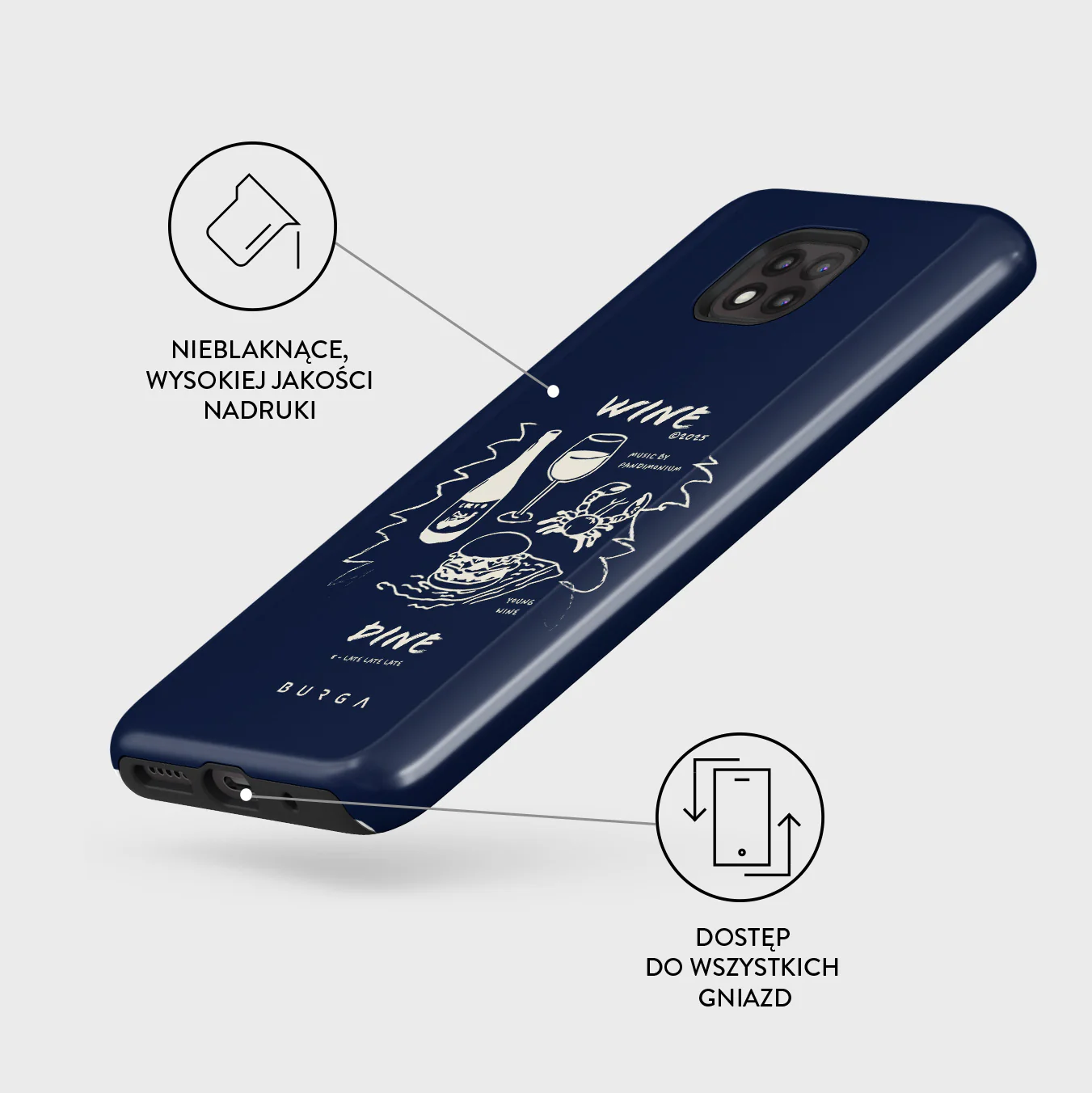 Wine & Dine - Motorola Moto G Power 2021 Etui - Image 3