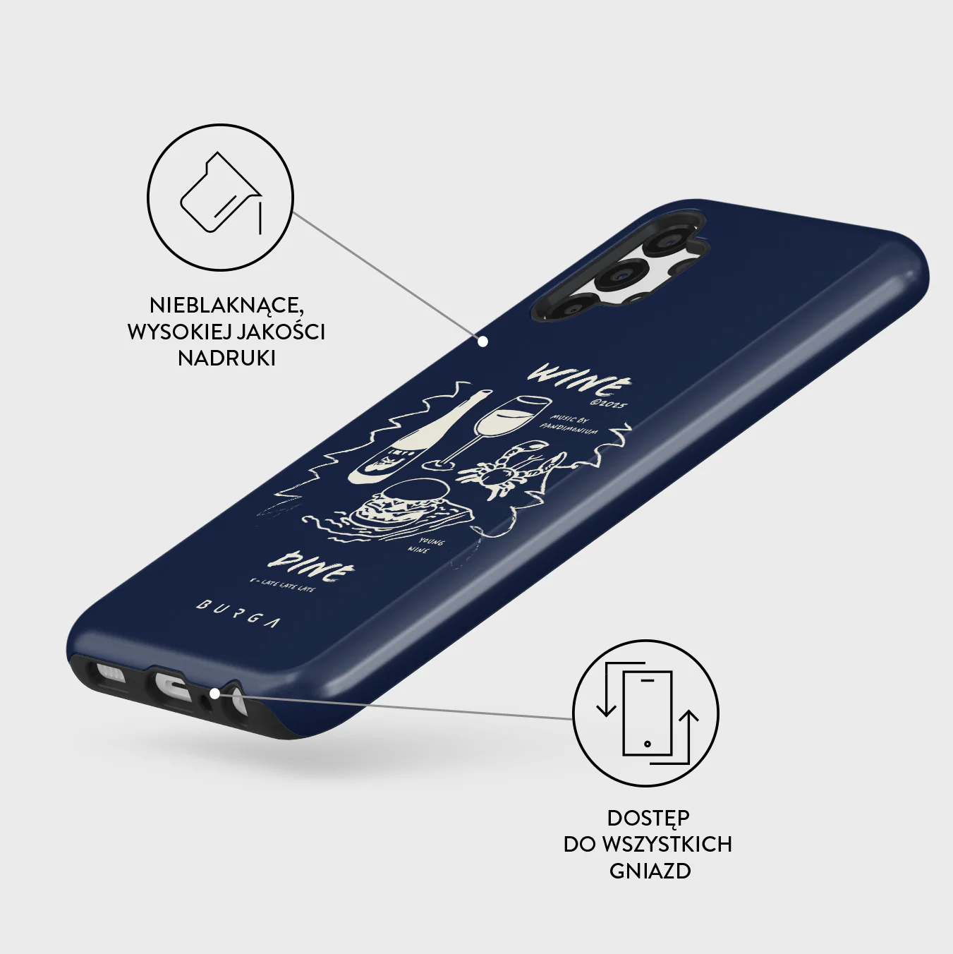 Wine & Dine - Samsung Galaxy A13 4G Etui - Image 3