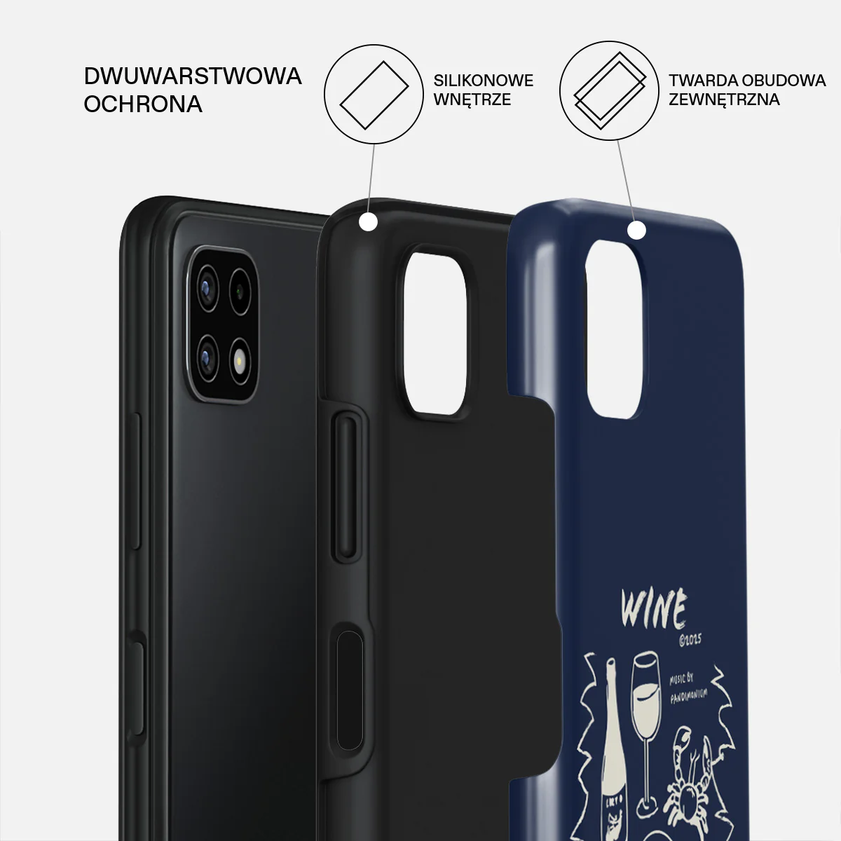 Wine & Dine - Samsung Galaxy A22 5G Etui - Image 2