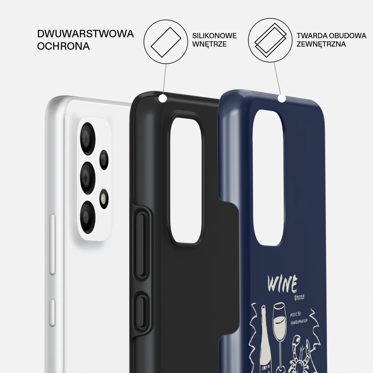 Wine & Dine - Samsung Galaxy A23 4G / 5G Etui - Image 2