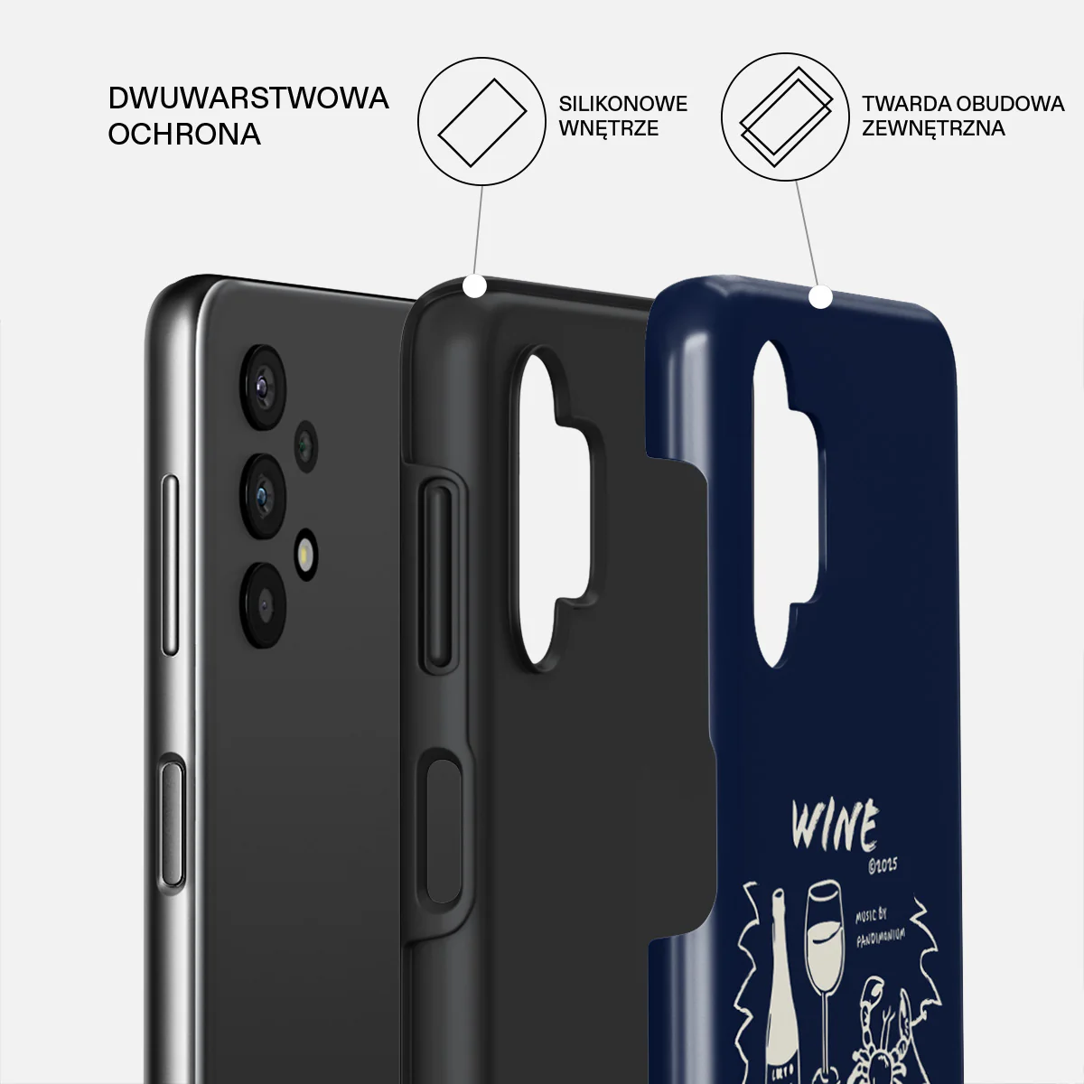 Wine & Dine - Samsung Galaxy A32 5G Etui - Image 2