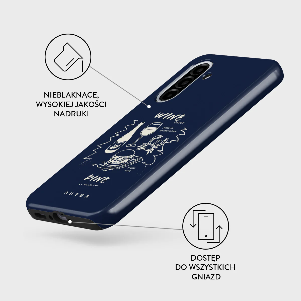 Wine & Dine - Samsung Galaxy A36 5G Etui - Image 3