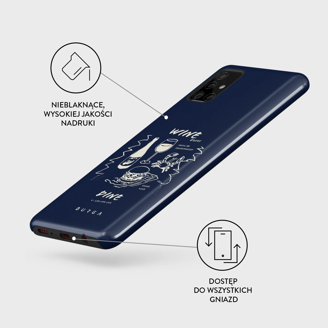 Wine & Dine - Samsung Galaxy A51 4G Etui - Image 3