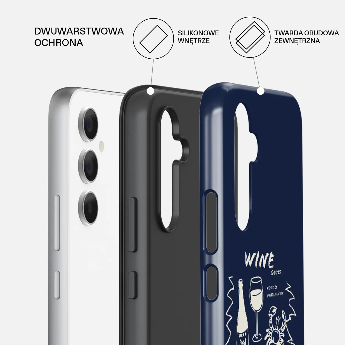 Wine & Dine - Samsung Galaxy A55 Etui - Image 2