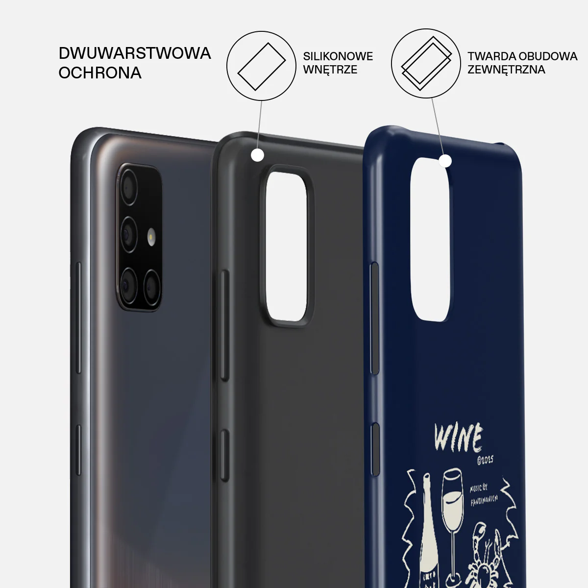 Wine & Dine - Samsung Galaxy A71 4G Etui - Image 2