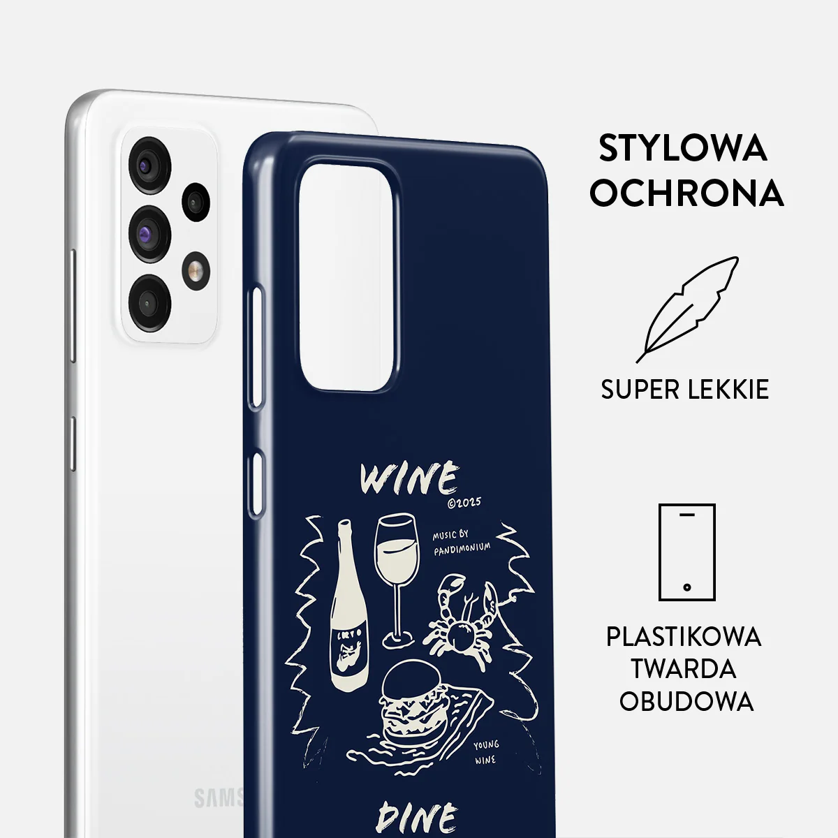 Wine & Dine - Samsung Galaxy A72 4G / 5G Etui - Image 2