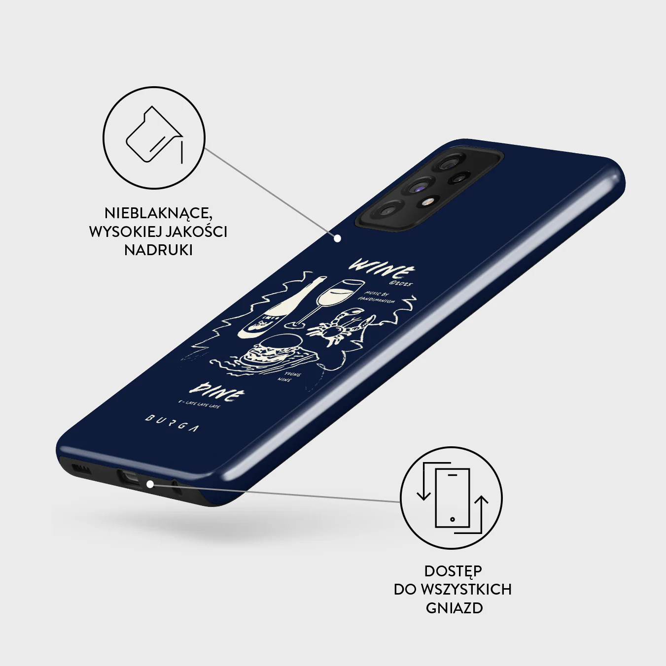 Wine & Dine - Samsung Galaxy A72 4G / 5G Etui - Image 7