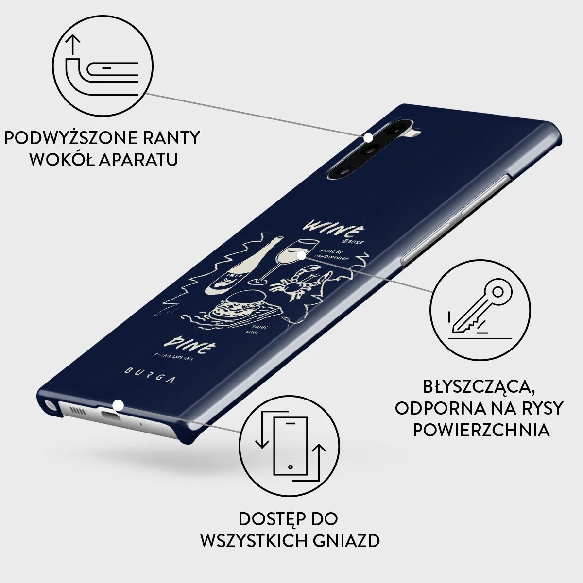 Wine & Dine - Samsung Galaxy Note 10 Etui - Image 3