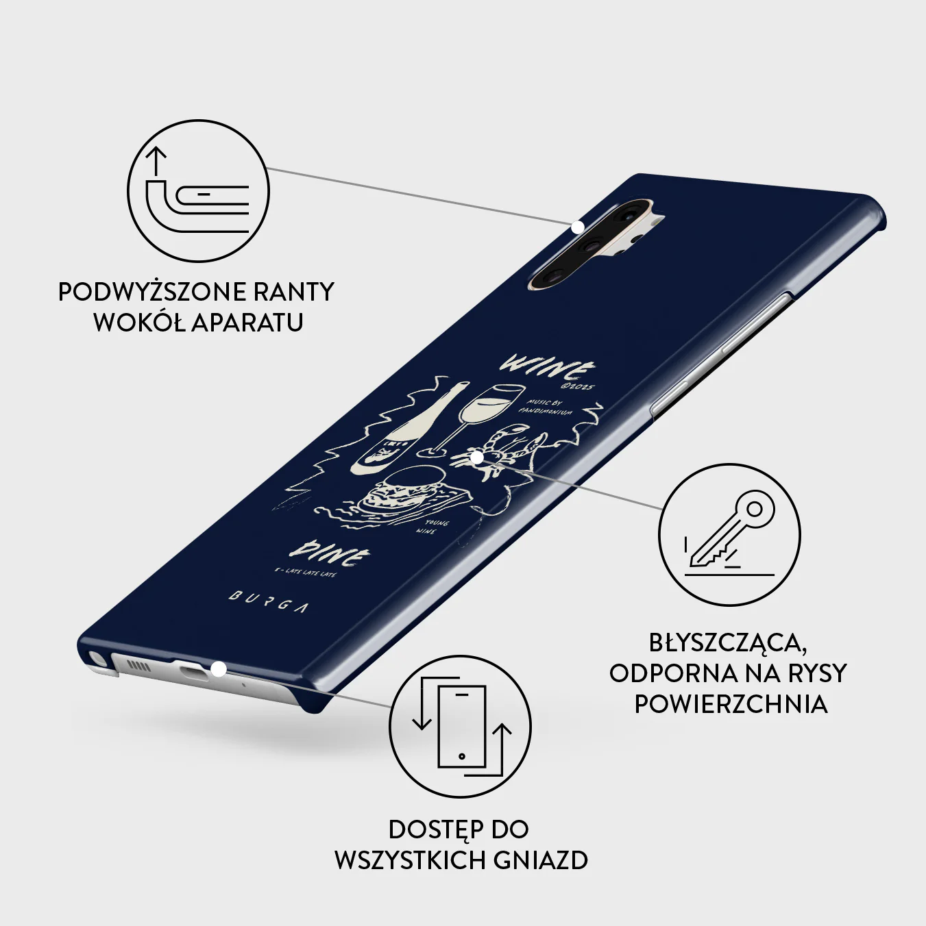 Wine & Dine - Samsung Galaxy Note 10 Plus Etui - Image 3