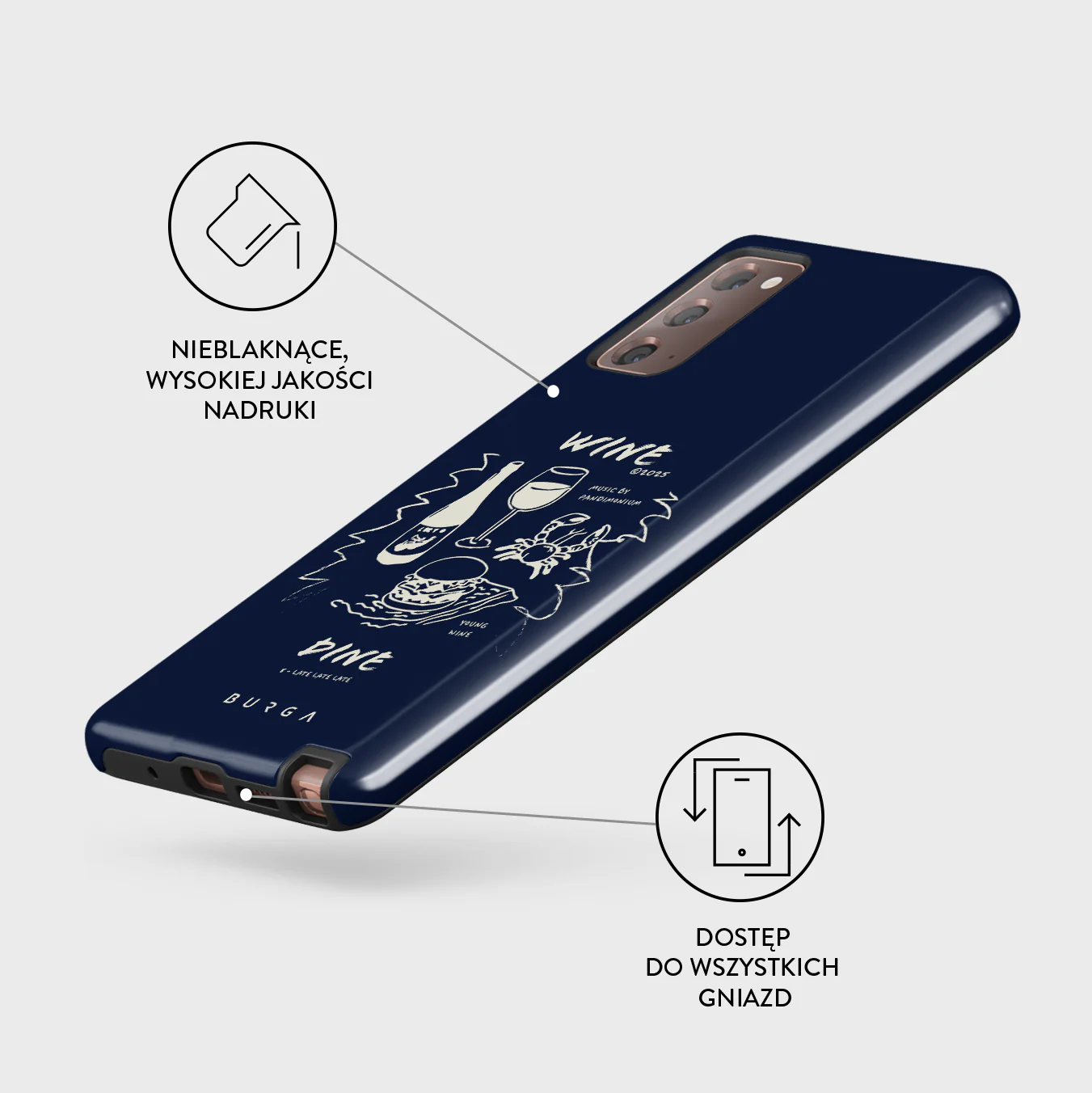Wine & Dine - Samsung Galaxy Note 20 4G / 5G Etui - Image 7