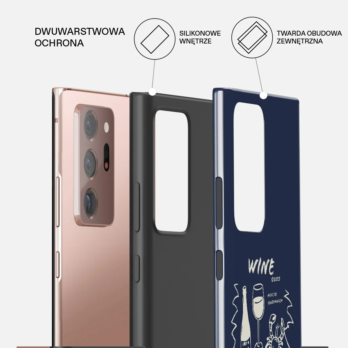 Wine & Dine - Samsung Galaxy Note 20 Ultra 4G / 5G Etui - Image 6