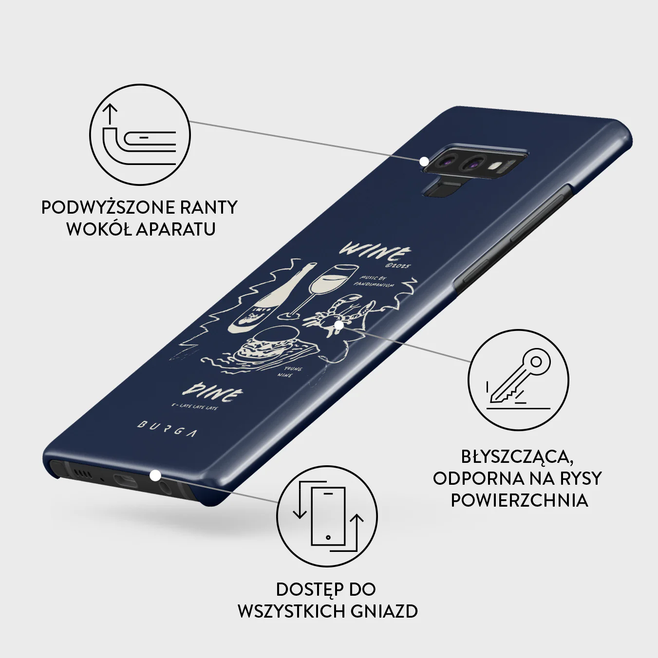 Wine & Dine - Samsung Galaxy Note 9 Etui - Image 3