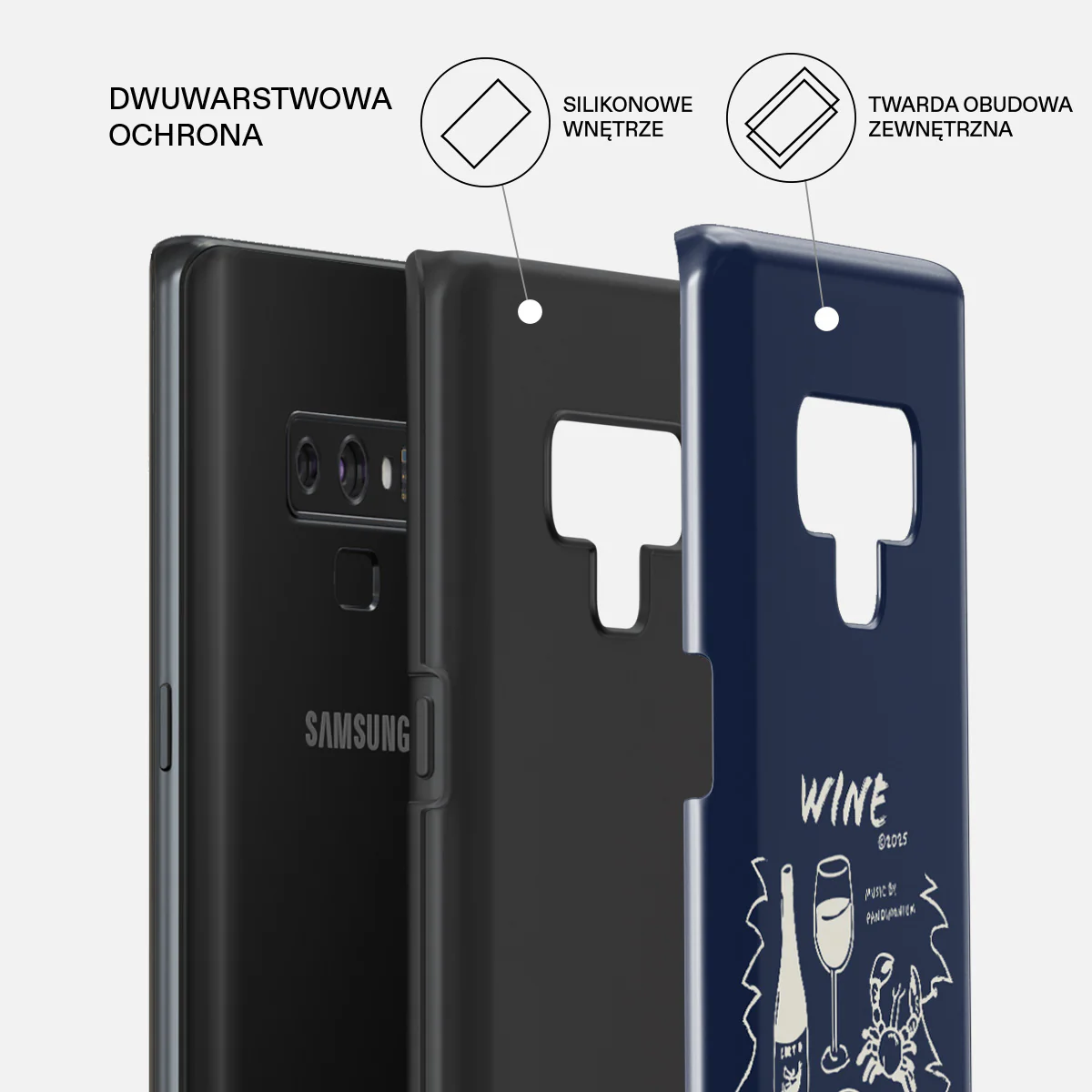 Wine & Dine - Samsung Galaxy Note 9 Etui - Image 6