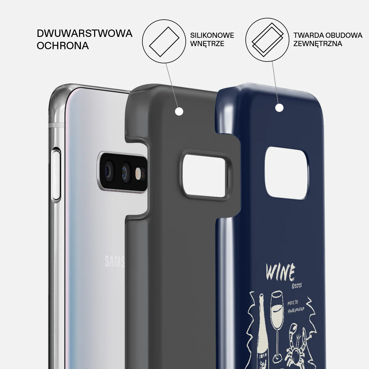 Wine & Dine - Samsung Galaxy S10E Etui - Image 2