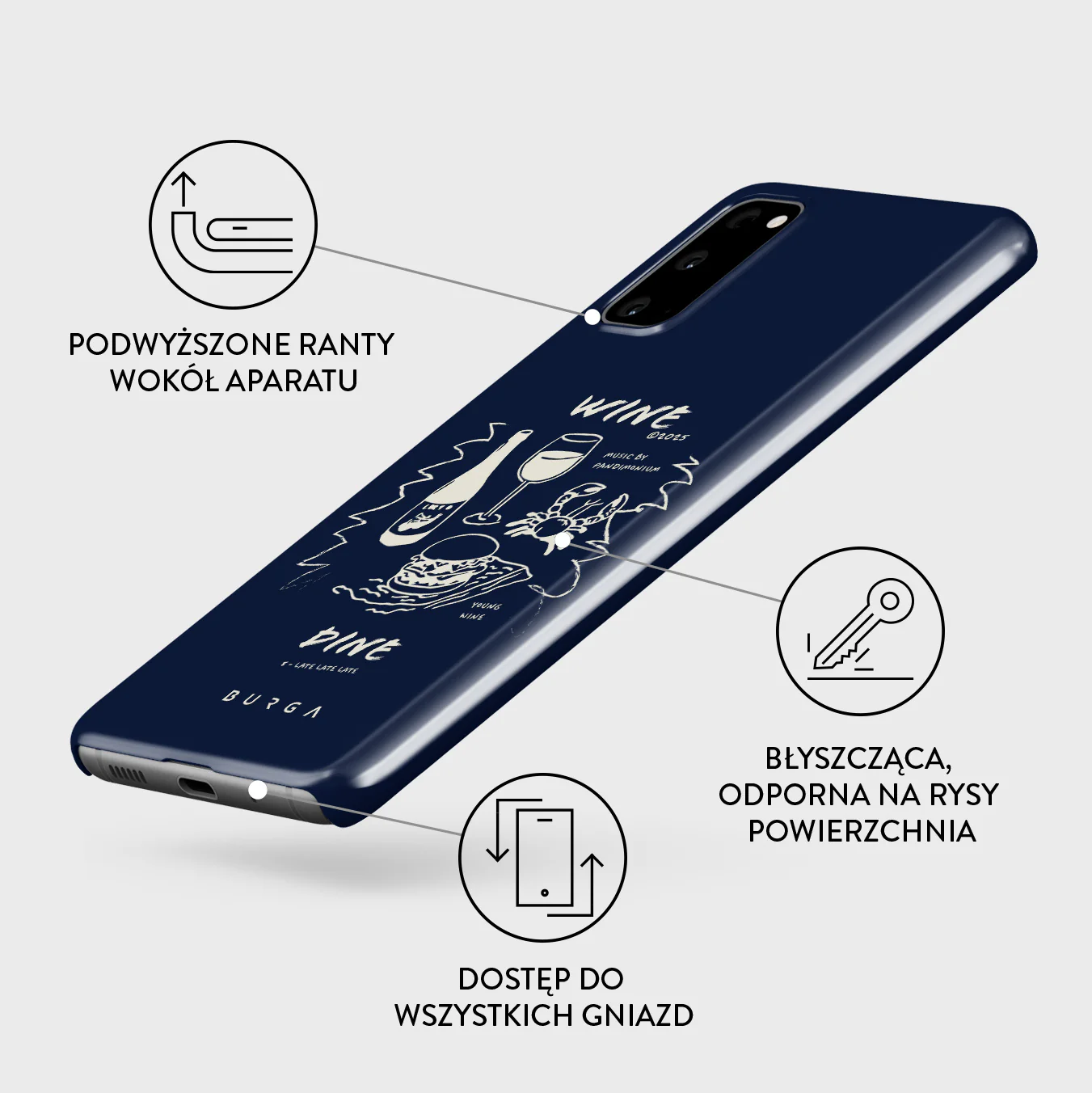Wine & Dine - Samsung Galaxy S20 4G / 5G Etui - Image 3