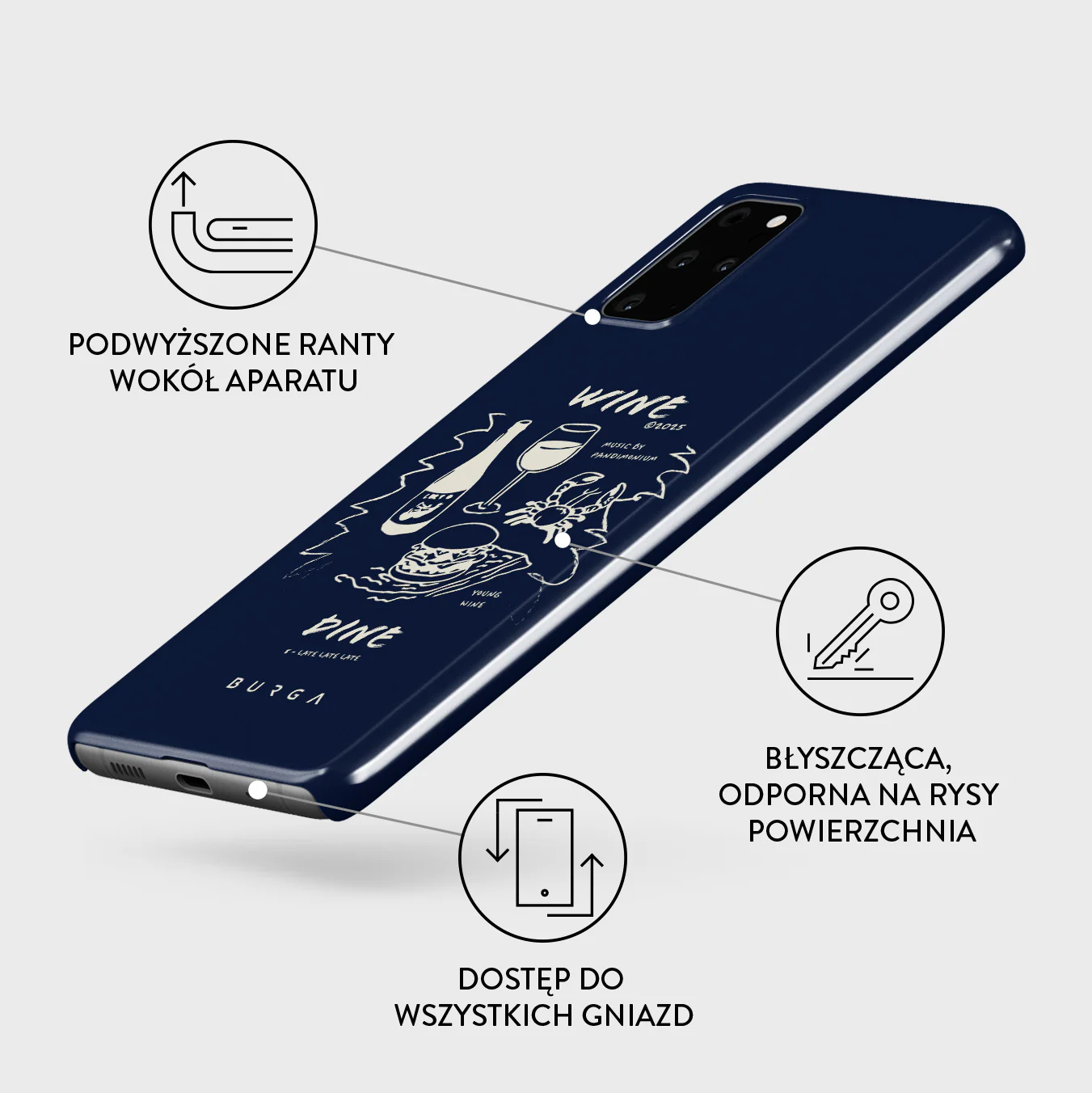Wine & Dine - Samsung Galaxy S20 Plus 4G / 5G Etui - Image 3