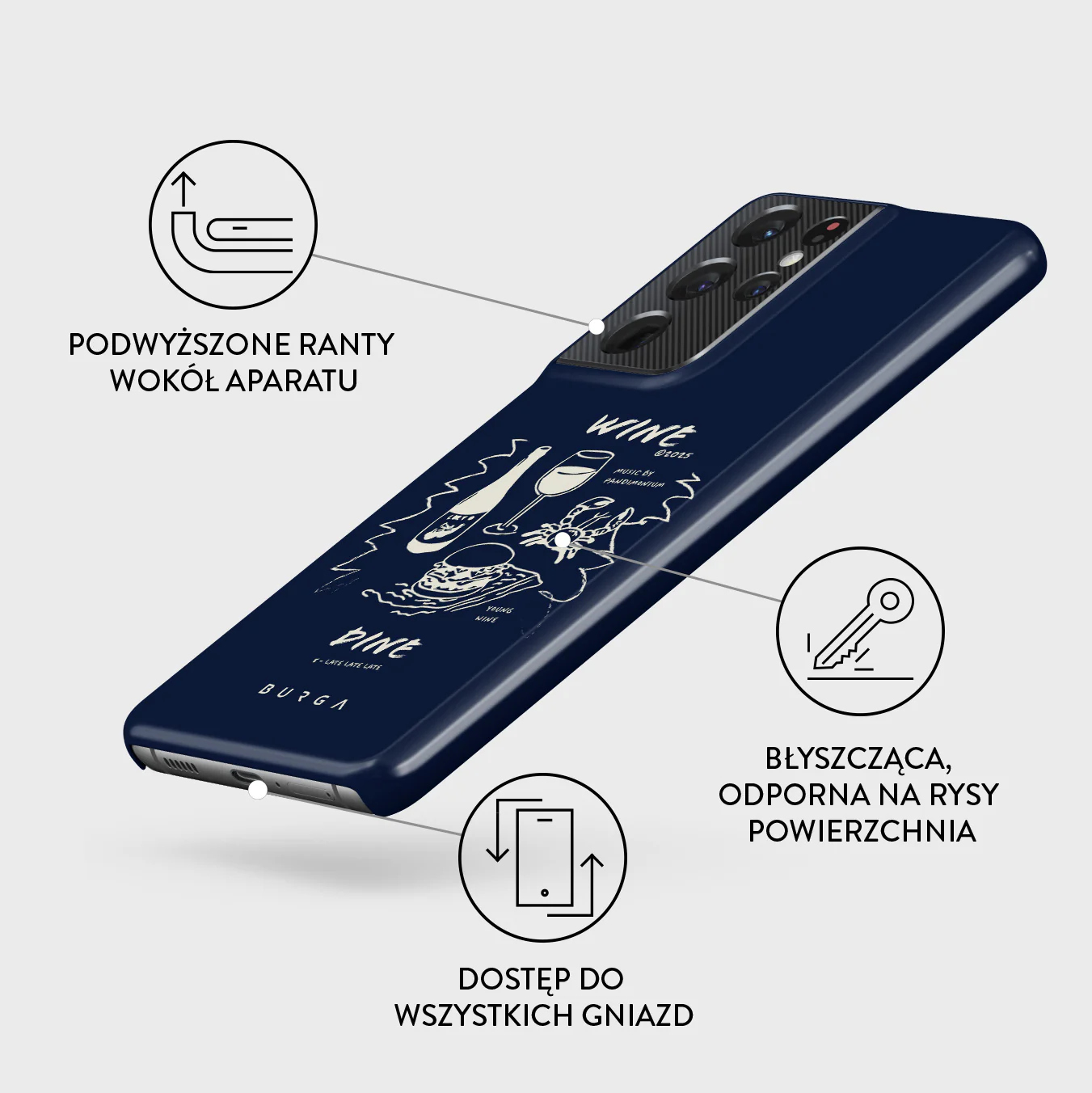 Wine & Dine - Samsung Galaxy S21 Ultra Etui - Image 3