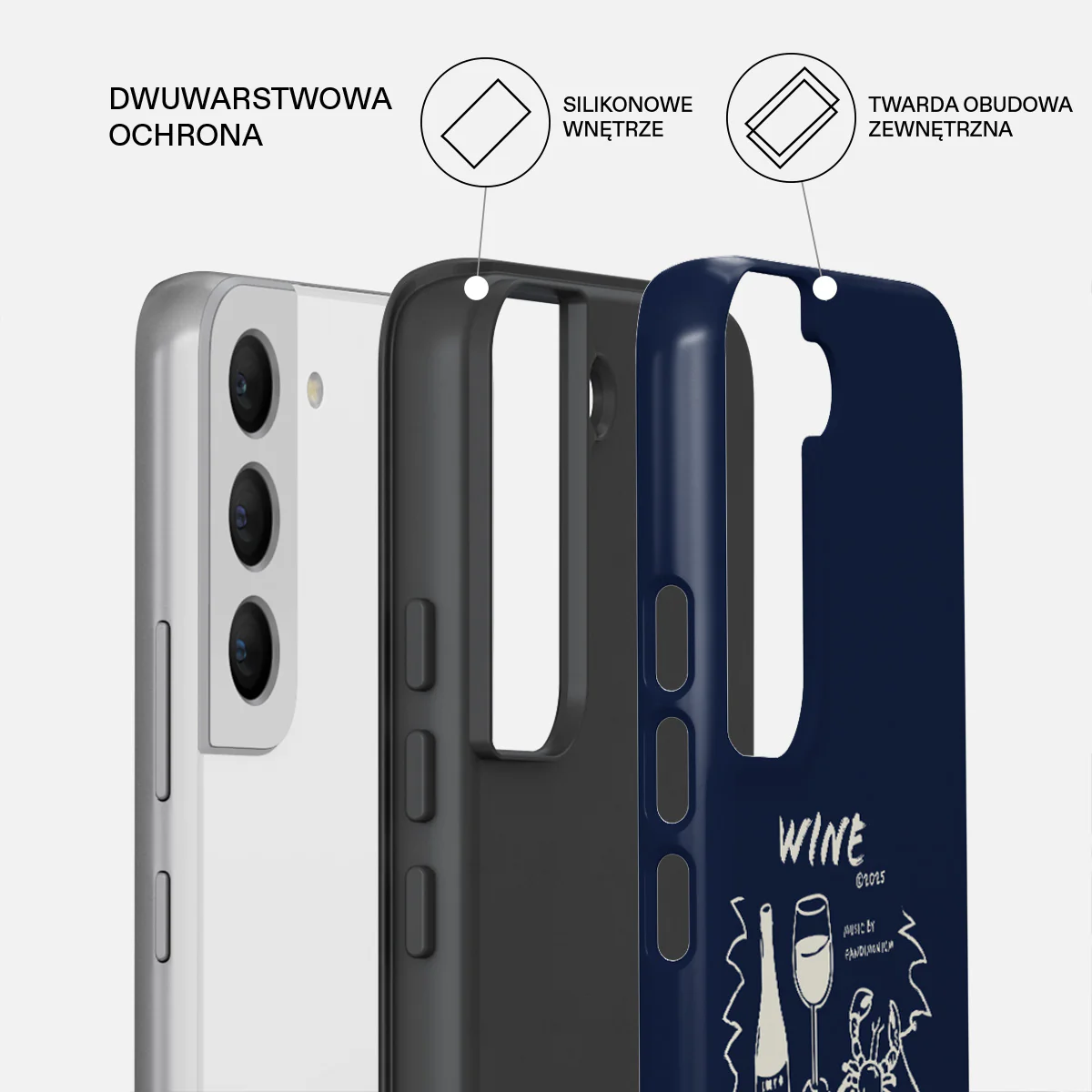 Wine & Dine - Samsung Galaxy S22 Etui - Image 2